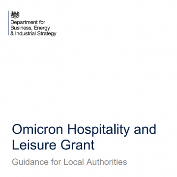 Guidance on new Omicron Hospitality and Leisure Grant