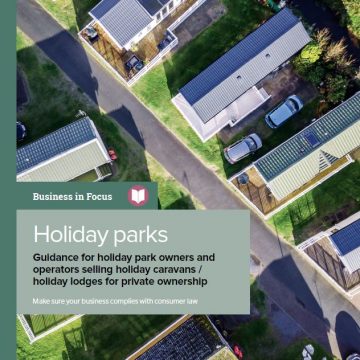 CTSI and the Department for Business and Trade publishes guidance for holiday caravan park owners and operators